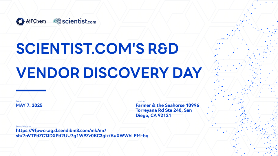 Scientist.Com's R&d Vendor Discovery Day | AiFChem at San Diego, CA 92121